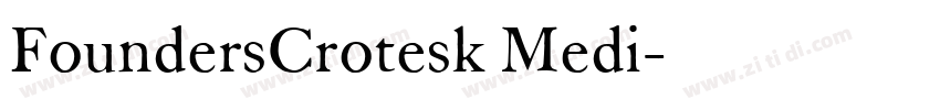 FoundersCrotesk Medi字体转换
